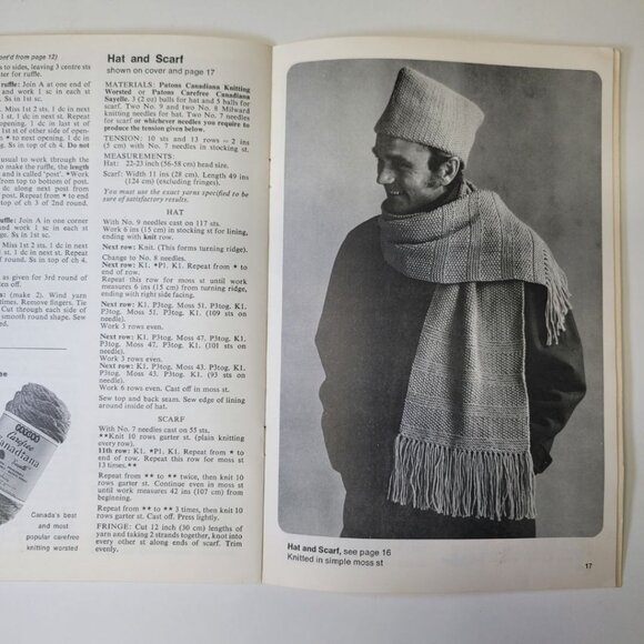 Patons Beehive Craft Idea Book Gift Patterns Accessories Gold Club Glove Hats - Picture 5 of 8